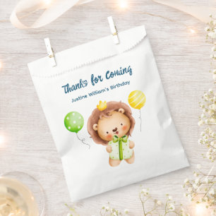 Niedlich Baby Lion, danke Party Geschenktütchen