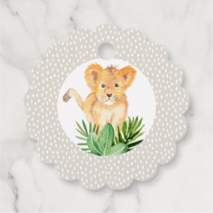 Niedlich Baby Lion Jungle Vielen Dank für Ihre Geb Geschenkanhänger