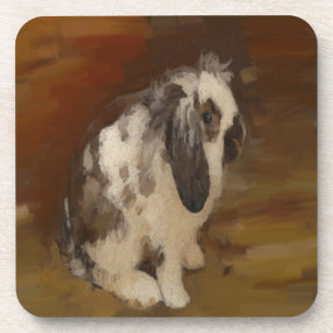 Niedlich, Baby Lop Eared Rabbit Getränkeuntersetzer