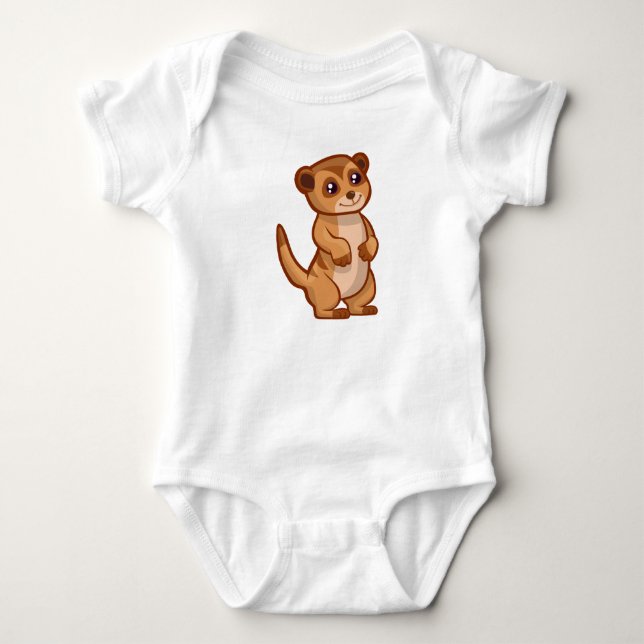 Niedlich Baby Meerkat Strampler (Vorderseite)