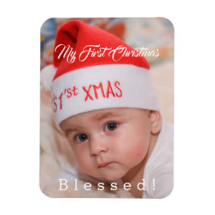 Niedlich Baby Mein erster Weihnachtsurlaub in der  Magnet
