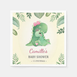 Niedlich Baby Mommy Dinosaur Pink Girl Duschbrause Serviette