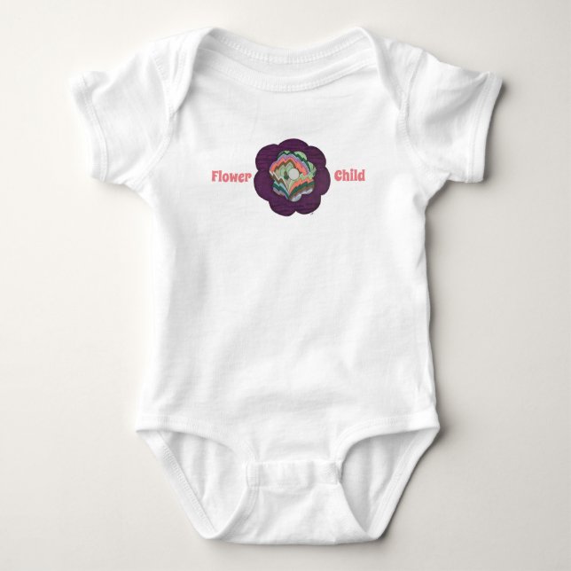 Niedlich Baby One Piece - Blume Kind Strampler (Vorderseite)