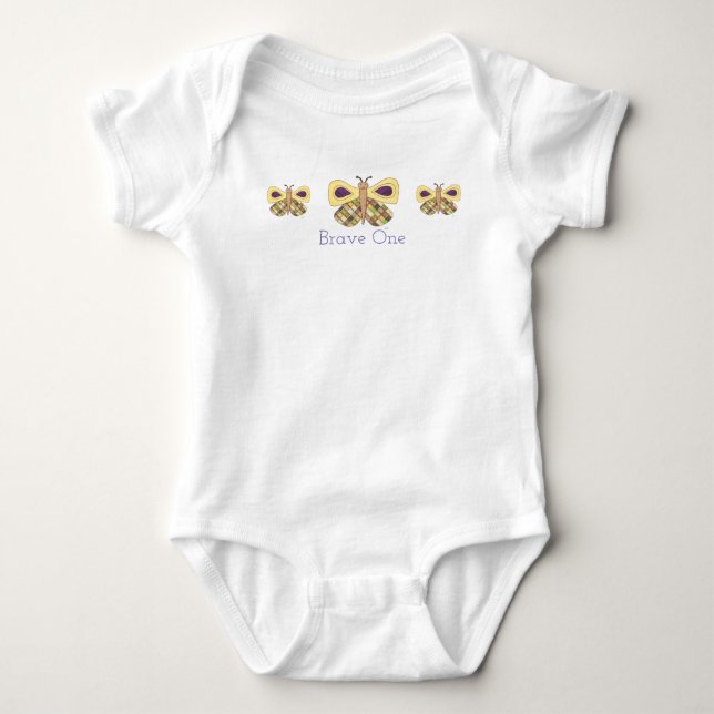 Niedlich Baby One Piece Bodysuit - Brave One Strampler (Vorderseite)