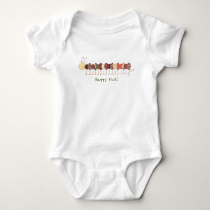 Niedlich Baby One Piece - Happy Kick! Baby Bodysui Strampler