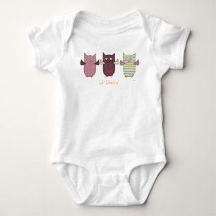 Niedlich Baby One Piece - Lil'Darlin' - Lila Owls Strampler