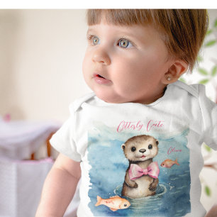 Niedlich Baby Otter Girl Strampler