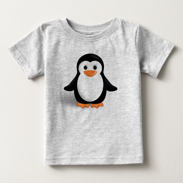 Niedlich Baby Penguin Baby T-shirt (Vorderseite)