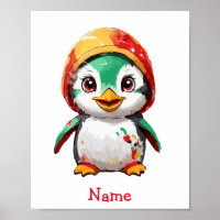 Niedlich Baby Penguin Individuelle Name
