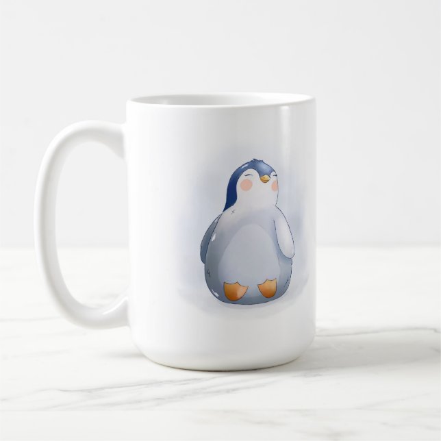 Niedlich Baby Penguin Kaffee Tasse (Links)