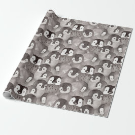 Niedlich Baby Pinguine Pattern   Geschenkpapier