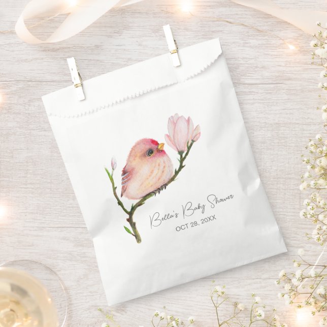 Niedlich Baby Redpoll Bird Baby Dusche Geschenktütchen (Ausgeschnitten)