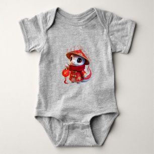 Niedlich Baby Schlange Chinesisch Neujahr 2025 Bab Baby Strampler