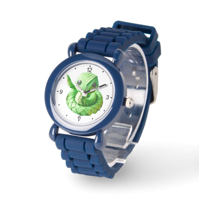Niedlich Baby Schlange Chinesisch Neujahr Origami  Armbanduhr (Winkel)