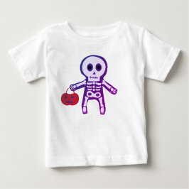 Niedlich Baby Skeleton Halloween Baby T - Shirt