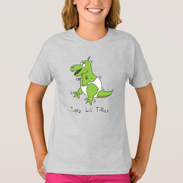 Niedlich Baby T-Rex Dinosaur Kinder T-Shirt (Vorderseite)