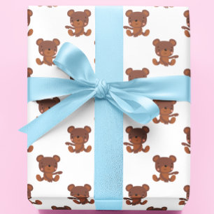 Niedlich Baby Teddy Bär Muster Geschenkpapier