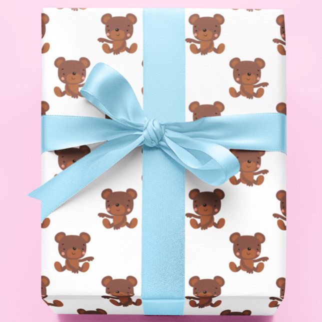 Niedlich Baby Teddy Bär Muster Geschenkpapier (Von Creator hochgeladen)