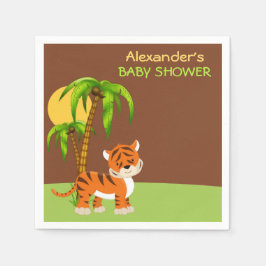 Niedlich Baby Tiger Baby Duschpapier Napkins Serviette