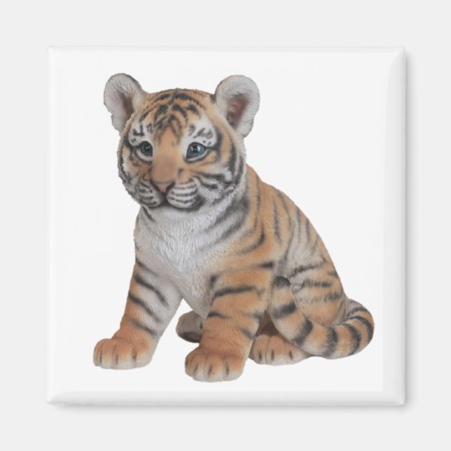 Niedlich Baby Tiger Cub Magnet (Vorne)
