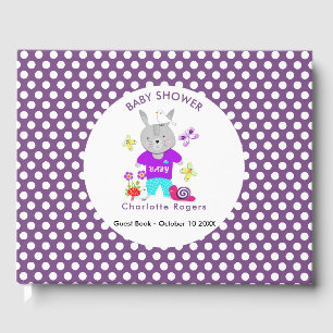 Niedlich Baby Toy Bunny Rabbit Babydusche Gästebuch