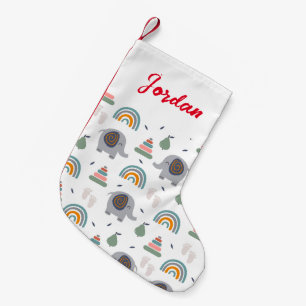 Niedlich Baby Toy Pattern Kleiner Weihnachtsstrumpf