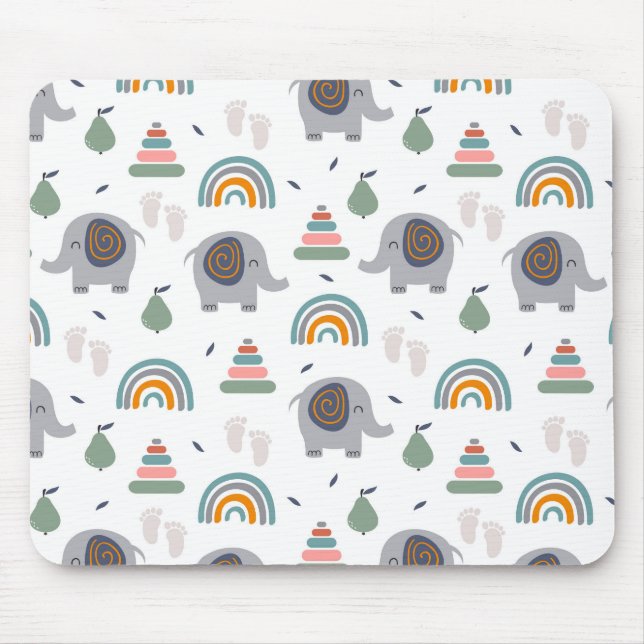 Niedlich Baby Toy Pattern Mousepad (Vorne)