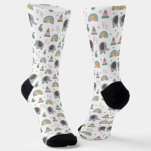 Niedlich Baby Toy Pattern Socken