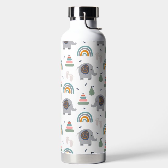 Niedlich Baby Toy Pattern Trinkflasche (links)