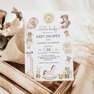 Niedlich Baby Toy Plushies Gender Neutral Baby Dus Einladung