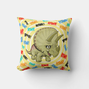 Niedlich Baby Triceratops RAWR Kissen
