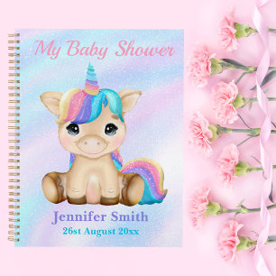 Niedlich Baby Unicorn Kinderdusche / Erinnerungen Planer