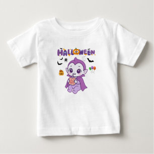 Niedlich Baby Vampire Halloween Kawaii Design T-shirt