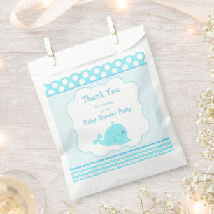Niedlich Baby Whale Blue Boy Baby Dusche Party Geschenktütchen