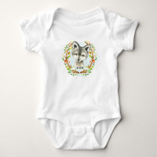 Niedlich Baby Wolf Baby Strampler