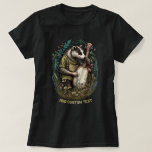 Niedlich Badger beim Banjo spielen, Badger Lovers T-Shirt