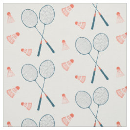 Niedlich Badminton Birdie Racquet Shuttlecock Retr Stoff