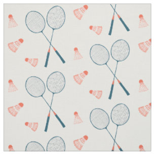 Niedlich Badminton Birdie Racquet Shuttlecock Retr Stoff
