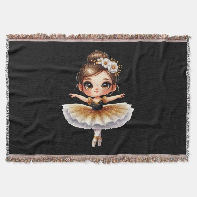 Niedlich Ballerina Decke (Vorderseite)