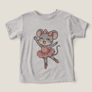 Niedlich Ballerina Mouse T - Shirt - Manga Style C