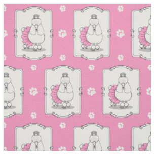 Niedlich Ballet Ballerina Princess Poodle Dog (wei Stoff
