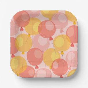 Niedlich Balloon Birthday Paper Teller
