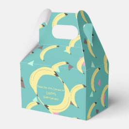 Niedlich Banana Bunch Aquamarin Confetti Babydusch Geschenkschachtel