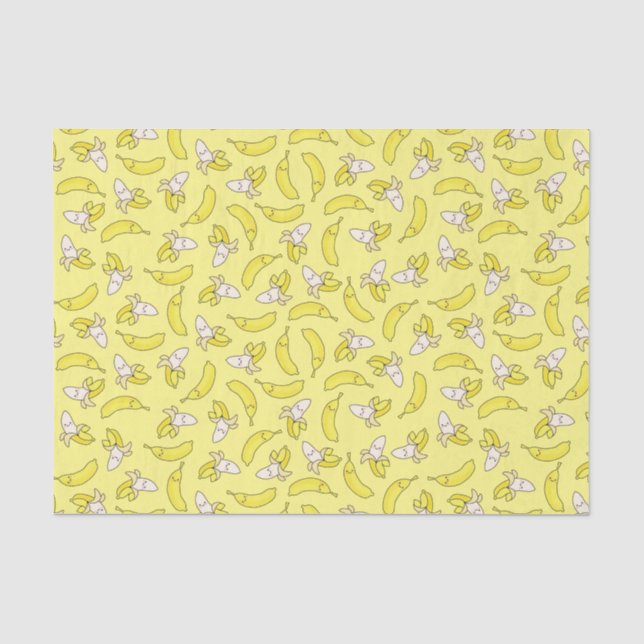 Niedlich Banana Kindergeburtstag Kawaii Seidenpapier (Vorderseite)