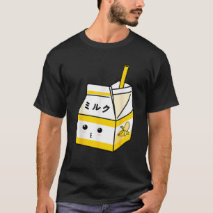 Niedlich Banana Milk Shake Kawaii Japanisch Anime T-Shirt