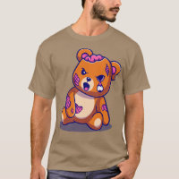 Niedlich Bär Zombie Cartoon