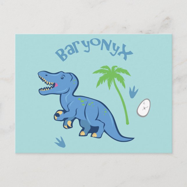 Niedlich Baryonyx Postkarte (Vorderseite)