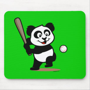Niedlich Baseball Panda Mousepad