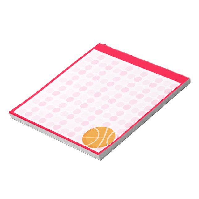 Niedlich Basketball Notizblock (Rotiert)