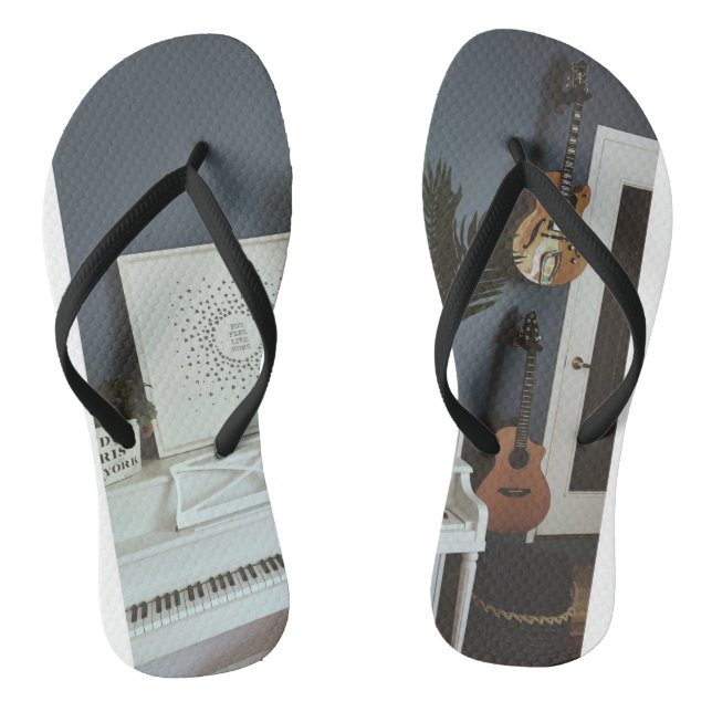 Niedlich Bass Guitar Flip Flops (Fußbett)